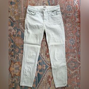 J. Crew Light Mint/Aqua High Rise Skinny Jeans Size 28